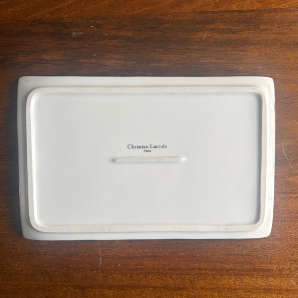 Christian Lacroix Maison de Jeu Porcelain Tray - Picture 2 of 3
